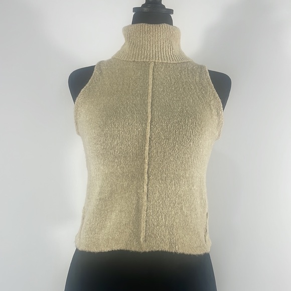 Windsor, Tan, Sleeveless,Turtleneck, Sweater, Size Large - Picture 7 of 7